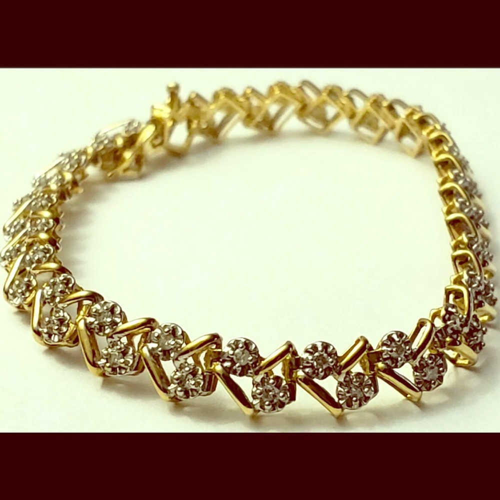 Bracelet with 52 REAL DIAMONDS